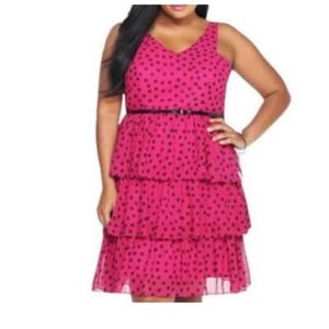 Torrid size 16 party dress ruffled dress